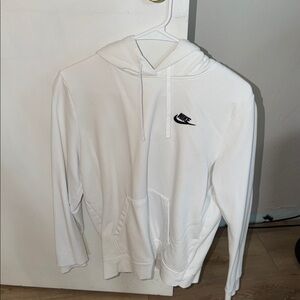 Nike White Hoodie with Black Logo - Women’s or Men’s
